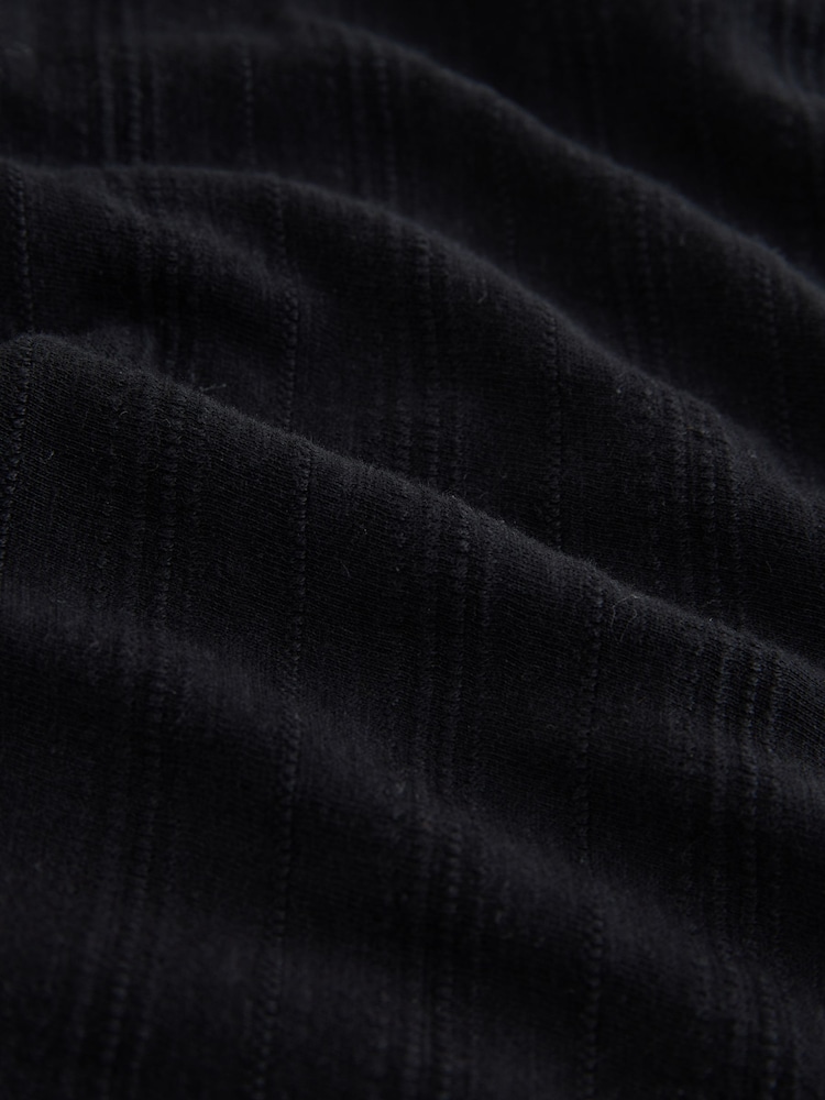 Black Cotton Tiered Maxi Skirt - Image 8 of 8