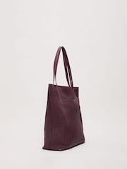 Phase Eight Red Leather Shopper Tote Bag - Image 2 of 7
