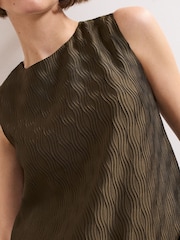 Phase Eight Green Zula Bubble Hem Top - Image 4 of 6
