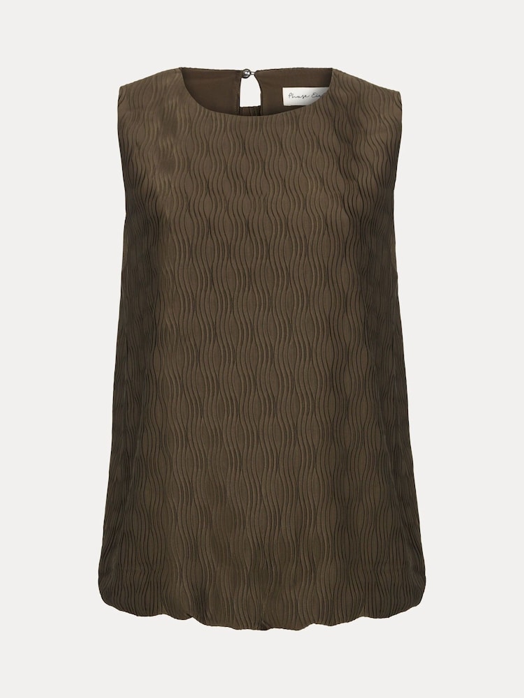 Phase Eight Green Zula Bubble Hem Top - Image 6 of 6