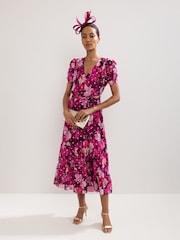 Phase Eight Pink Petite Azalea Dress - Image 3 of 8