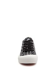 Rocket Dog Jazzin Plus Primm Cotton Black Trainers - Image 5 of 6