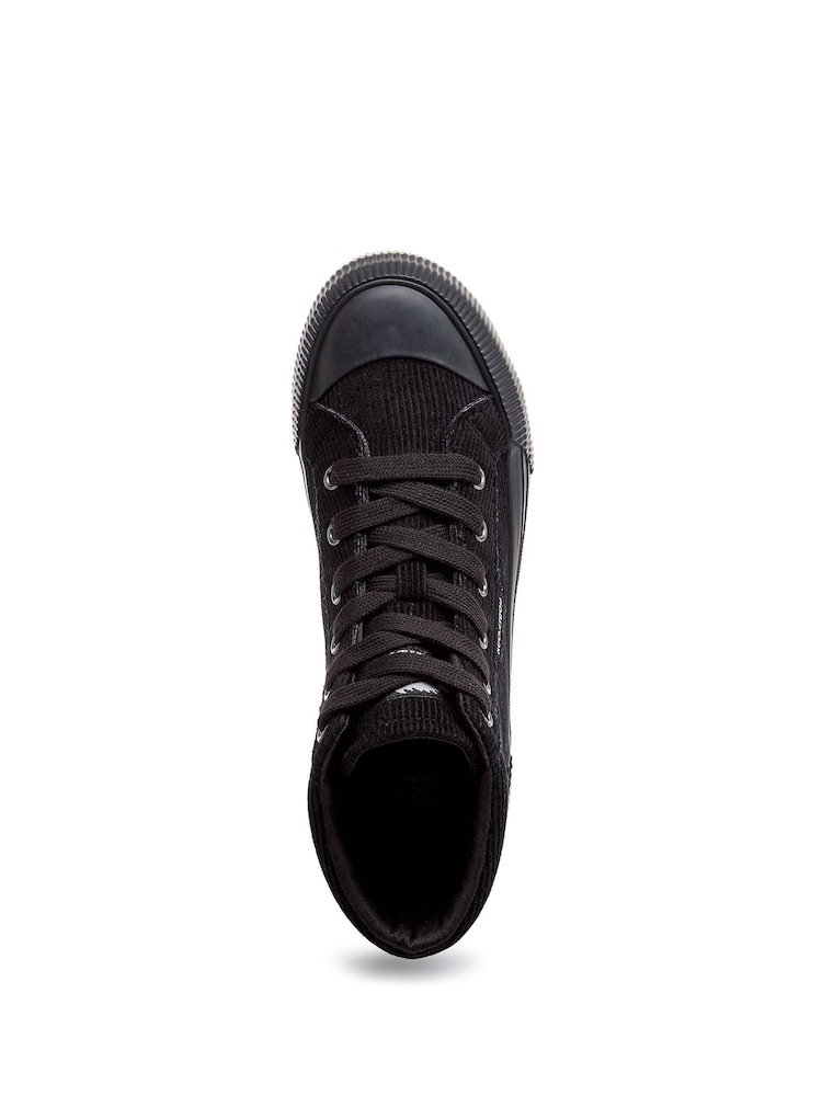 Rocket Dog Cheery Hiptop Flaxville Corduory Black Trainers - Bild 6 von 6