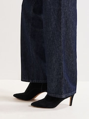 Phase Eight Black Split Front Boots - Image 7 of 7