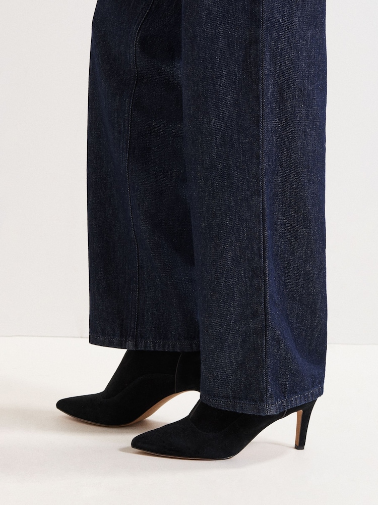 Phase Eight Black Split Front Boots - Image 7 of 7