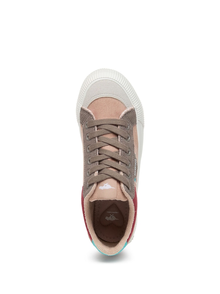 Rocket Dog Pink Cheery Corduroy Trainers - Image 6 of 6