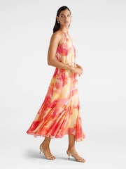 Vestido midi Godet com decote halter Casey da Forever New, contém linho - Imagem 4 de 4