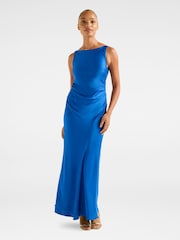 Vestido longo de cetim com costas abertas Forever New Parker Maxi dress - Imagem 1 de 5