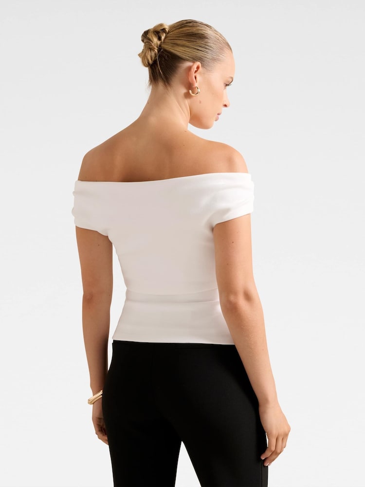 Blusa Forever New Somer Crepe Bardot - Imagem 2 de 5