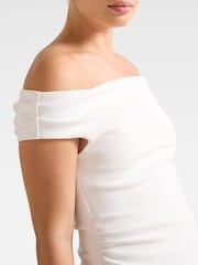 Blusa Forever New Somer Crepe Bardot - Imagem 4 de 5