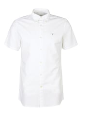 Barbour® White Oxtown Classic Short Sleeve Oxford 100% Cotton Shirt - Image 2 of 4