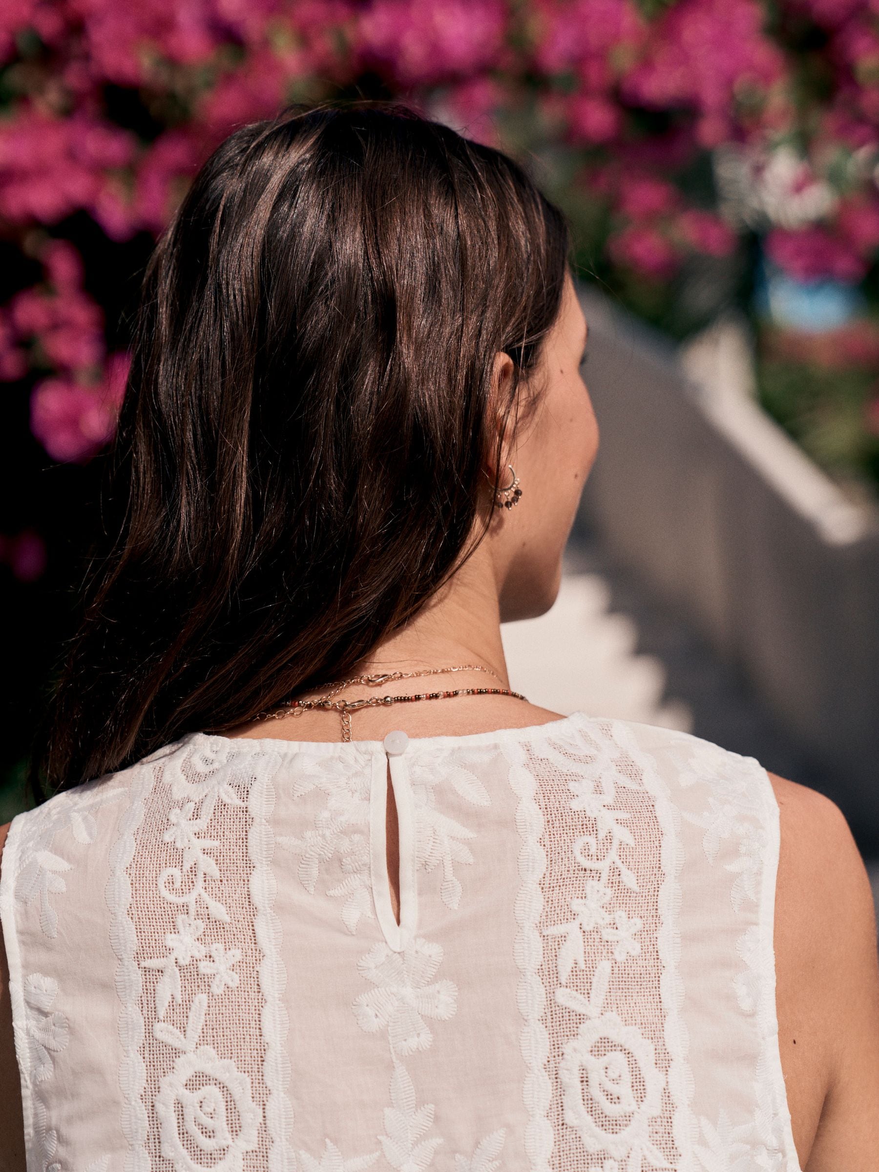 Buy White Lace Embroidered Shell Top from Next Canada