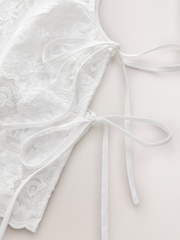 White Lace Embroidered Shell Top - Image 6 of 7