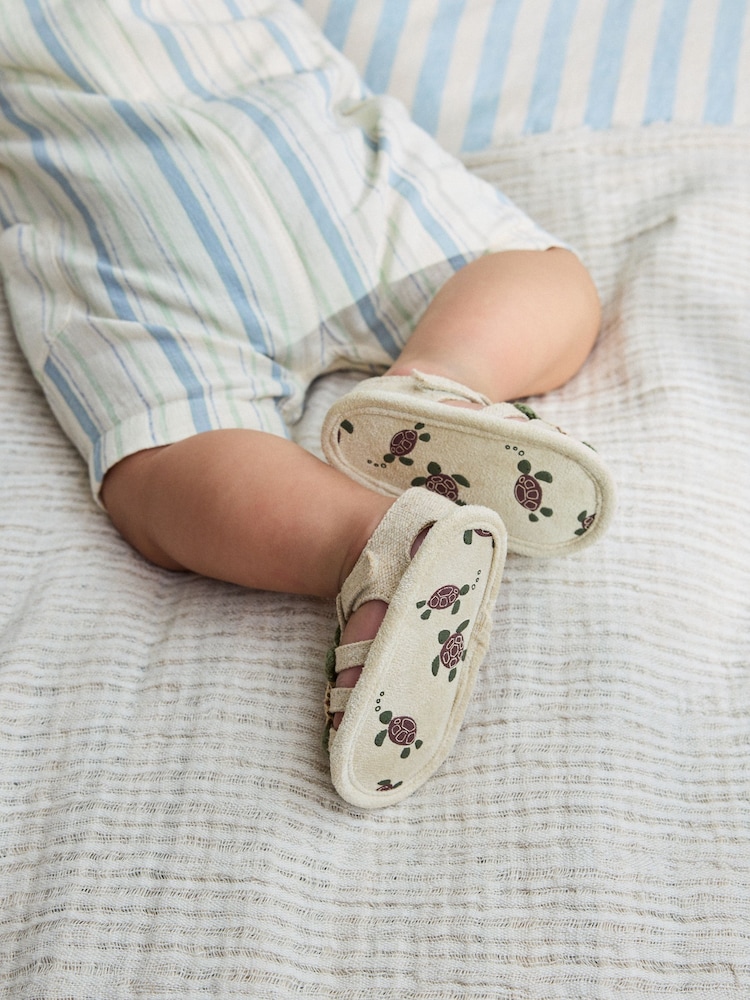 Neutral Turtle Baby Fisherman Sandals (0-2mths) - Image 2 of 2 Neutral Turtle Baby Fisherman Sandals (0-2mths) - Image 2 of 2