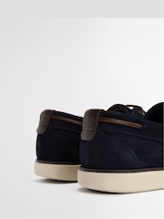 Barbour® Blue Rothley Boat Shoes - Image 11 of 12