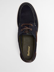 Barbour® Blue Rothley Boat Shoes - Image 5 of 9