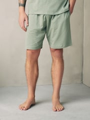 Sage Green Jersey Short Sleeve Pyjamas Set - Image 3 of 12