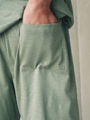 Sage Green Jersey Short Sleeve Pyjamas Set - Image 7 of 12