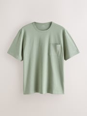 Sage Green Jersey Short Sleeve Pyjamas Set - Image 9 of 12