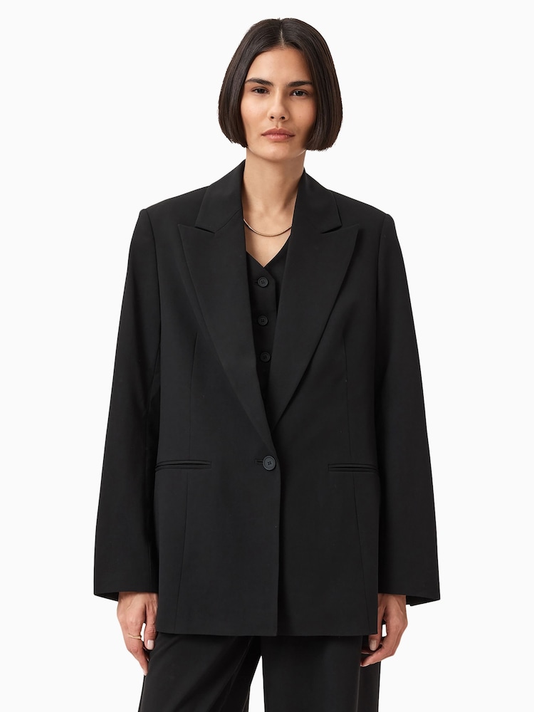 AllSaints Black Averie Tri Blazer - Image 1 of 7 AllSaints Black Averie Tri Blazer - Image 1 of 7