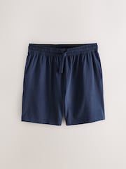 Indigo Blue Stripe Short Sleeve Jersey Pyjamas Set 2 Pack - Image 3 of 7