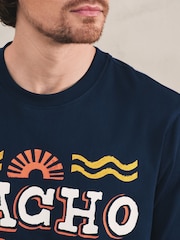 কালো - গ্রাফিক শর্ট স্লিভ জার্সি পায়জামা সেট - 11এর মধ্যে 5 ছবি