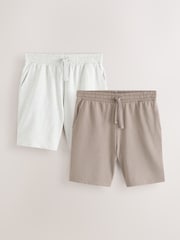 Չեզոք/մոխրագույն - Loopback Soft Touch Jogger Shorts 2 Pack - Պատկեր 1 5-ից