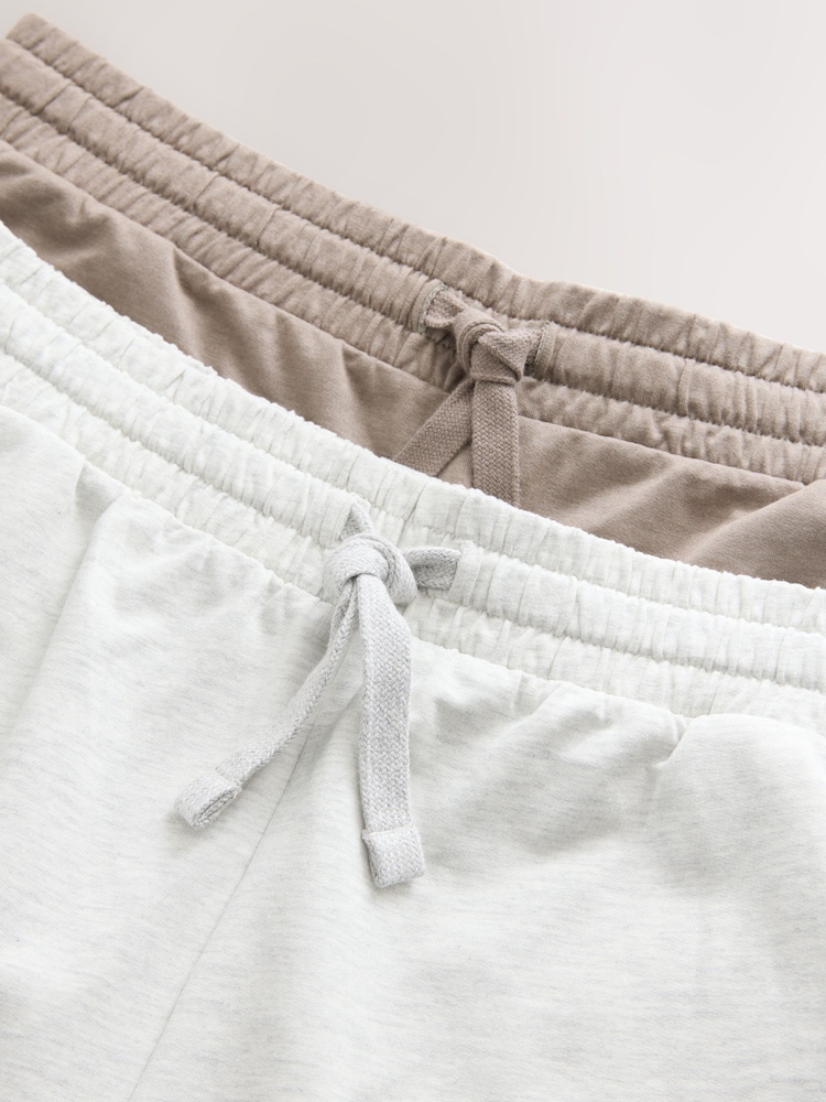 Չեզոք/մոխրագույն - Loopback Soft Touch Jogger Shorts 2 Pack - Պատկեր 5 5-ից