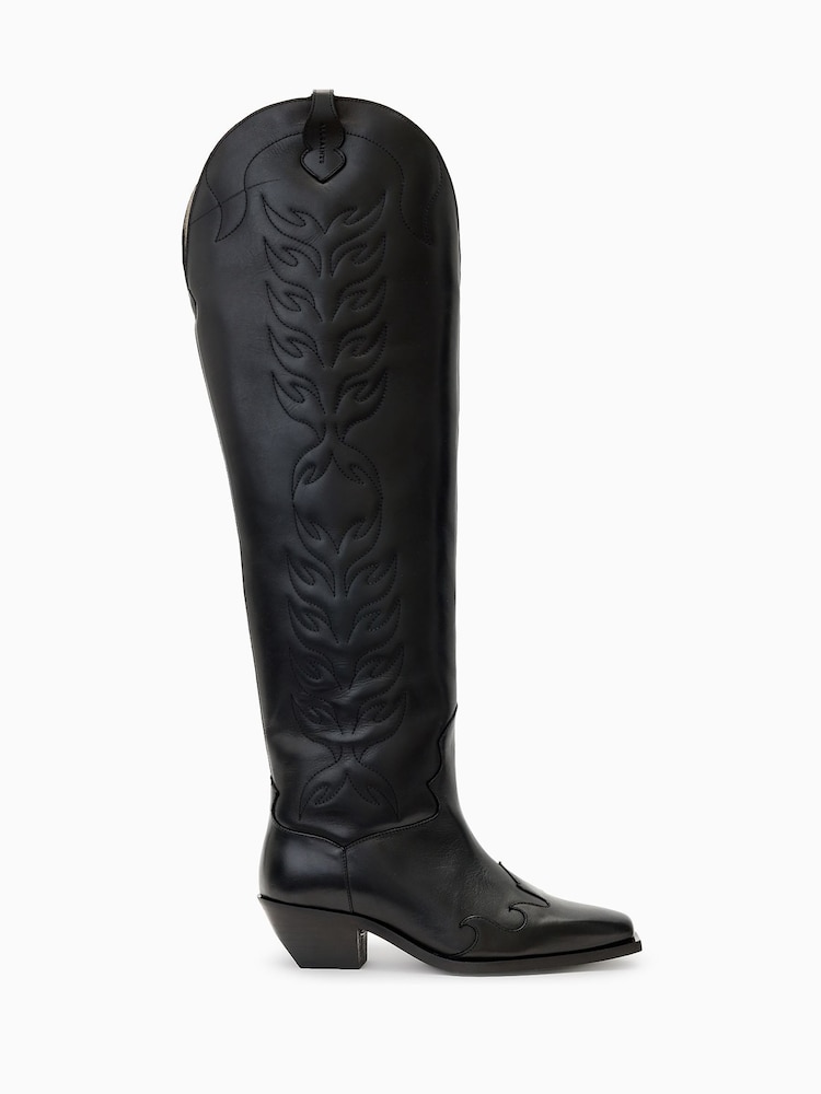 AllSaints Black Landon Boots - Image 1 of 5 AllSaints Black Landon Boots - Image 1 of 5