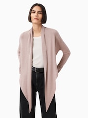 AllSaints Pink Wasson Pirate Cardigan - Image 1 of 8
