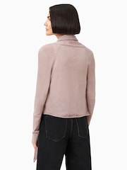 AllSaints Pink Wasson Pirate Cardigan - Image 7 of 8