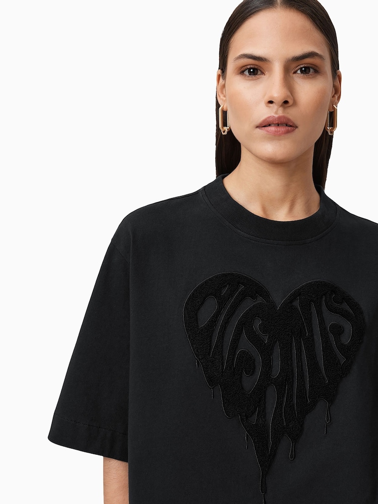 AllSaints Black Trip Lottie T-Shirt - Image 2 of 7