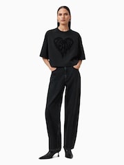 AllSaints Black Trip Lottie T-Shirt - Image 4 of 7