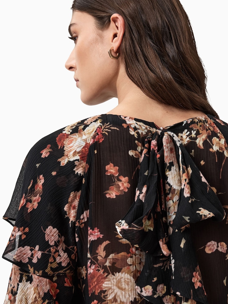 AllSaints Black Lissie Top - Image 2 of 6