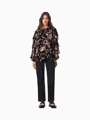AllSaints Black Lissie Top - Image 3 of 6