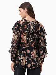 AllSaints Black Lissie Top - Image 5 of 6