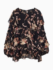 AllSaints Black Lissie Top - Image 6 of 6