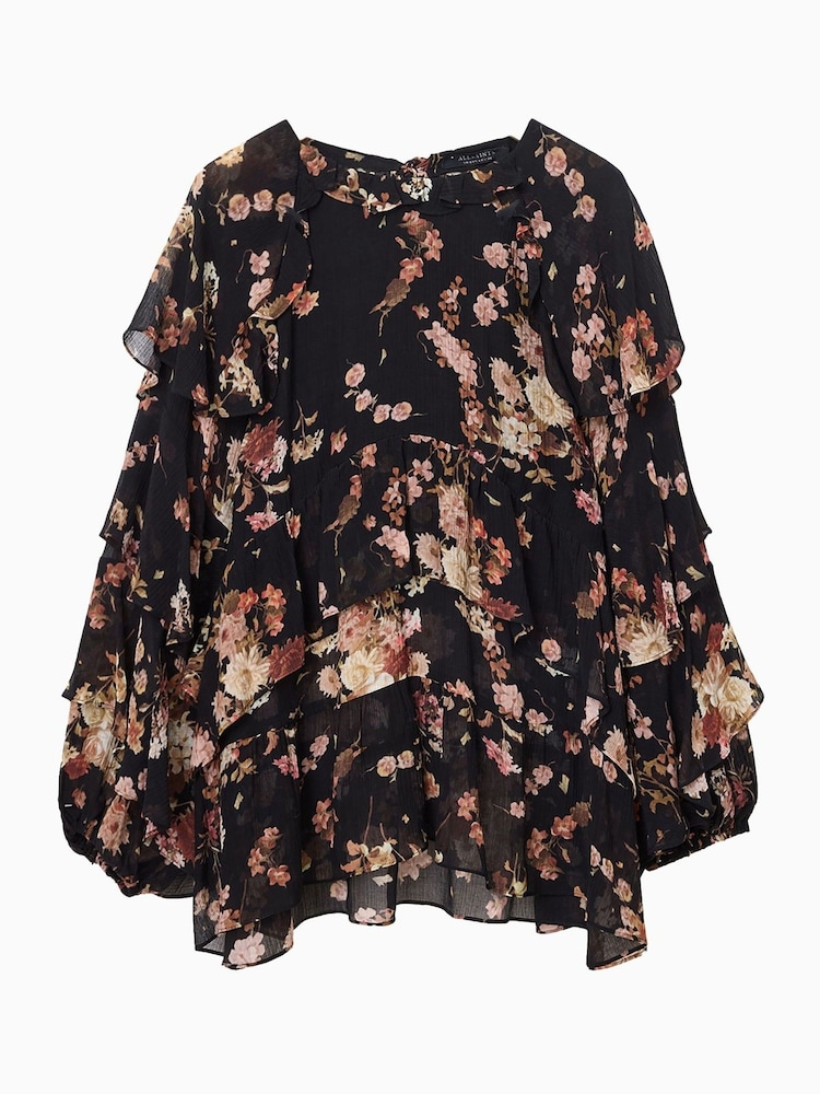 AllSaints Black Lissie Top - Image 6 of 6