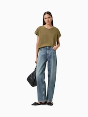 AllSaints Green Anna T-Shirt - Image 1 of 7