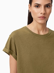 AllSaints Green Anna T-Shirt - Image 2 of 7