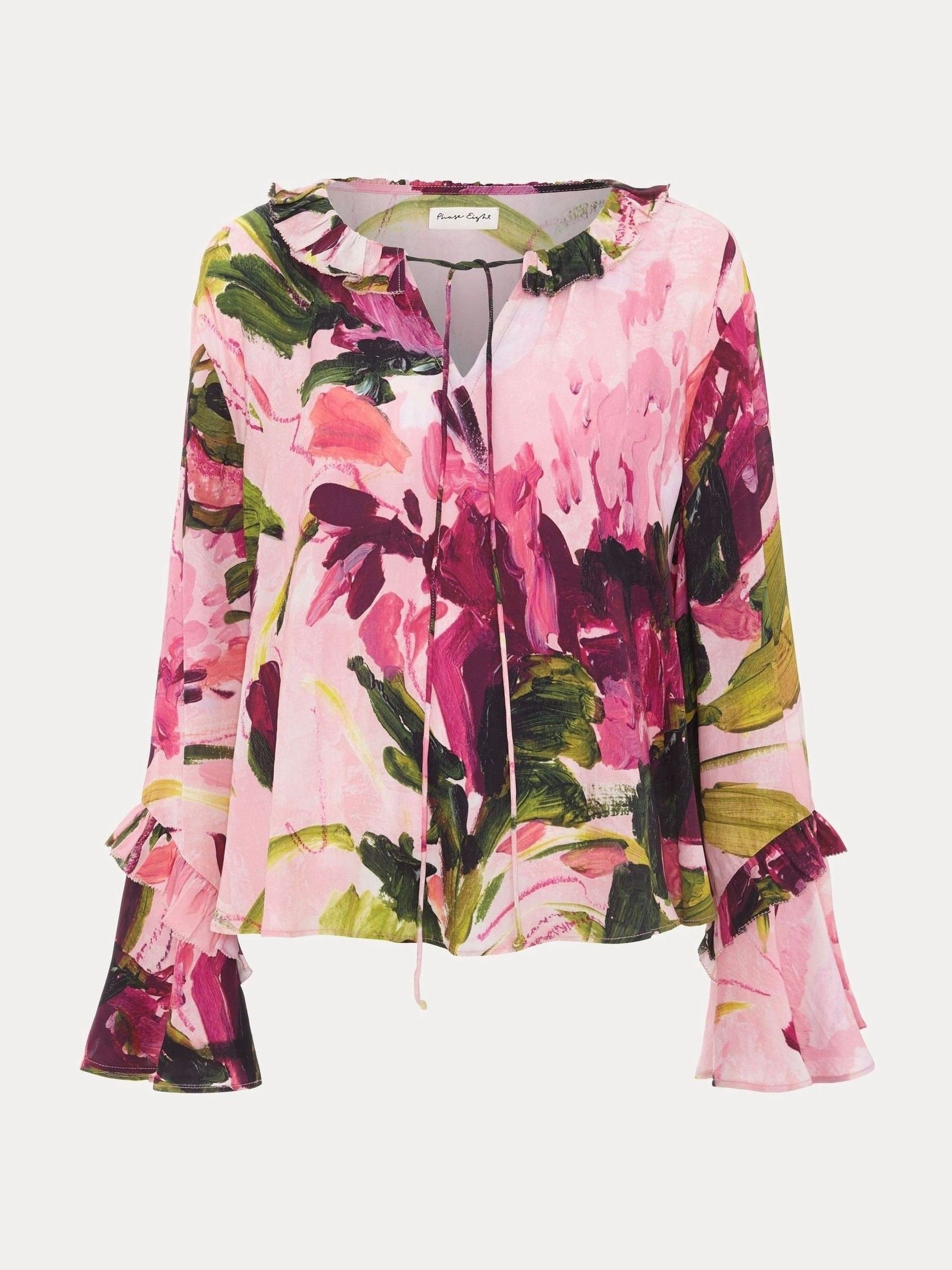 Phase Eight Pink Andi Floral Print Blouse