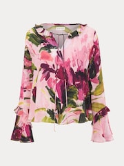 Phase Eight Pink Andi Floral Print Blouse - Image 1 of 1