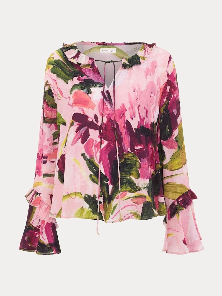 Phase Eight Pink Andi Floral Print Blouse - Image 1 of 1