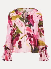 Phase Eight Pink Andi Floral Print Blouse - Image 6 of 7