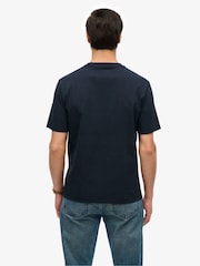 Superdry Blue Vintage Athletic Essential Graphic Print T-Shirt - Image 2 of 5