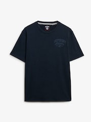 Superdry Blue Vintage Athletic Essential Graphic Print T-Shirt - Image 4 of 5
