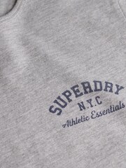 Superdry Grey Athletic Essential Slub T-Shirt - Image 6 of 6