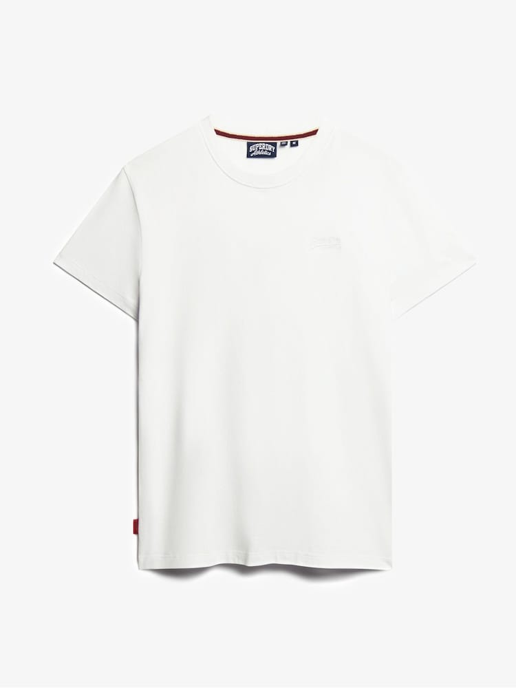 Superdry White Cotton Essential Logo T-Shirts 3 pack - Image 2 of 2
