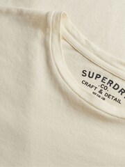 Superdry Cream Classic Essential T-Shirt - Image 6 of 6