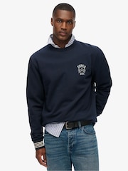 Superdry Blue Athletic Club Crew Sweat top - Image 3 of 5